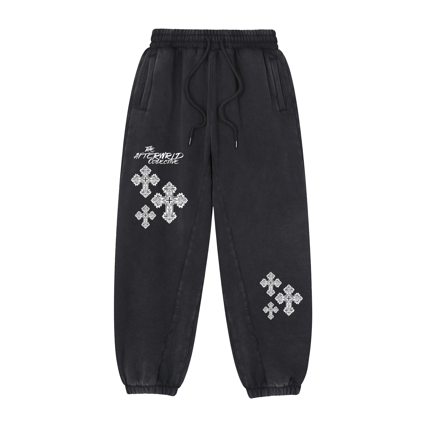 DEUS VULT black Track pants