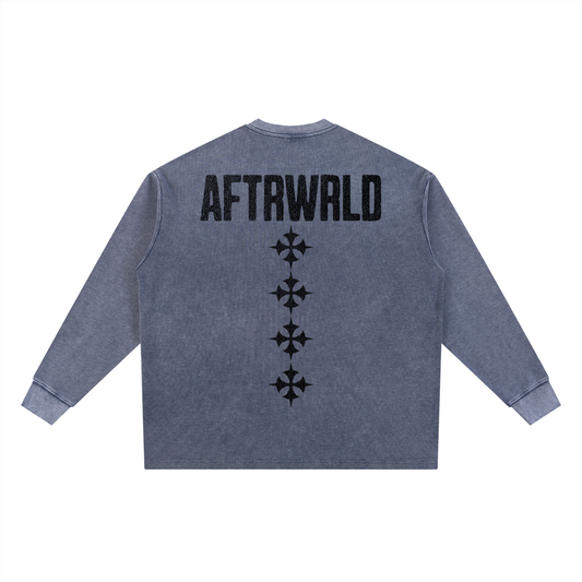 'RULE THE WRLD' Waffle Knit - TIDE BLUE