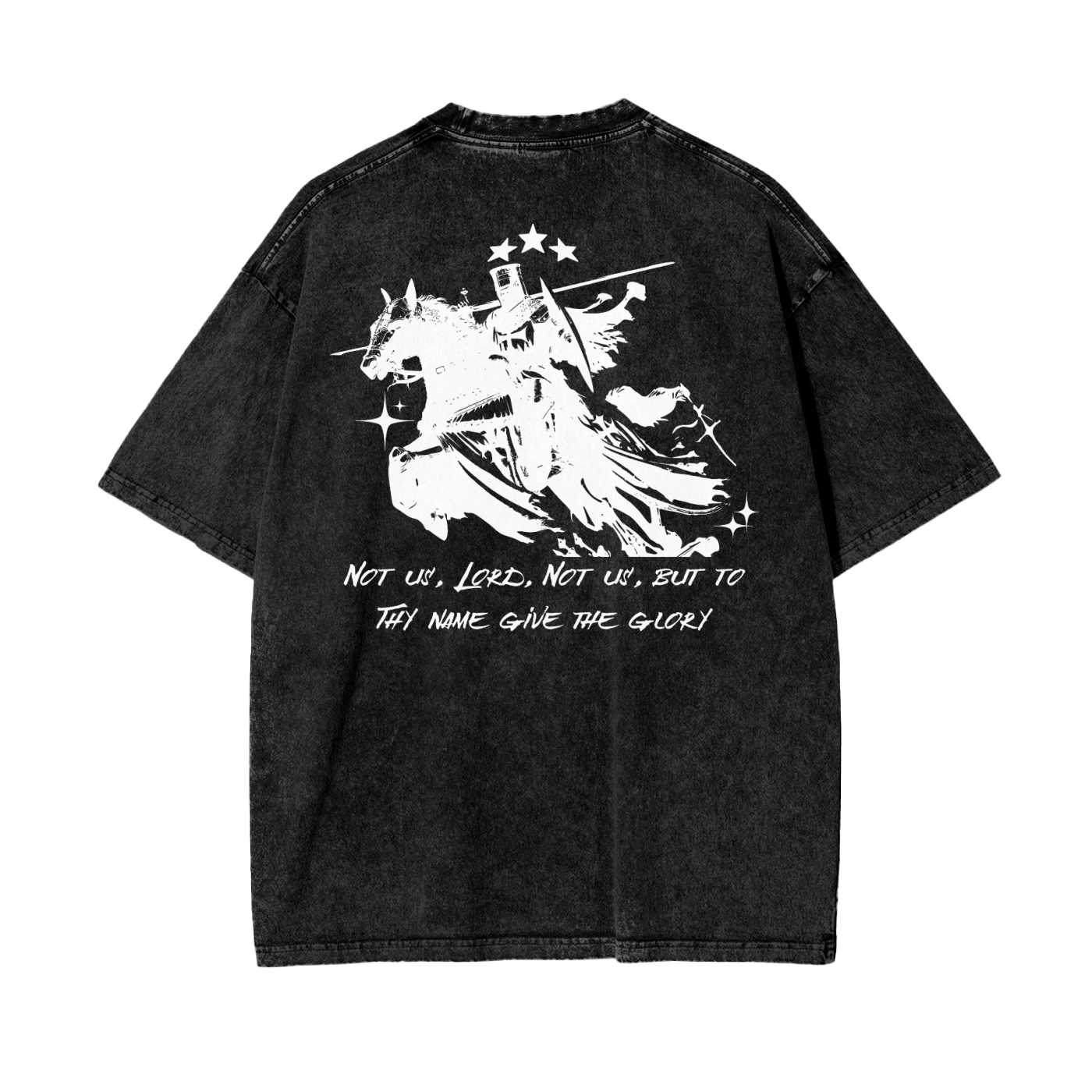 TEMPLAR CAVALRY BLACK STONE WASH TEE